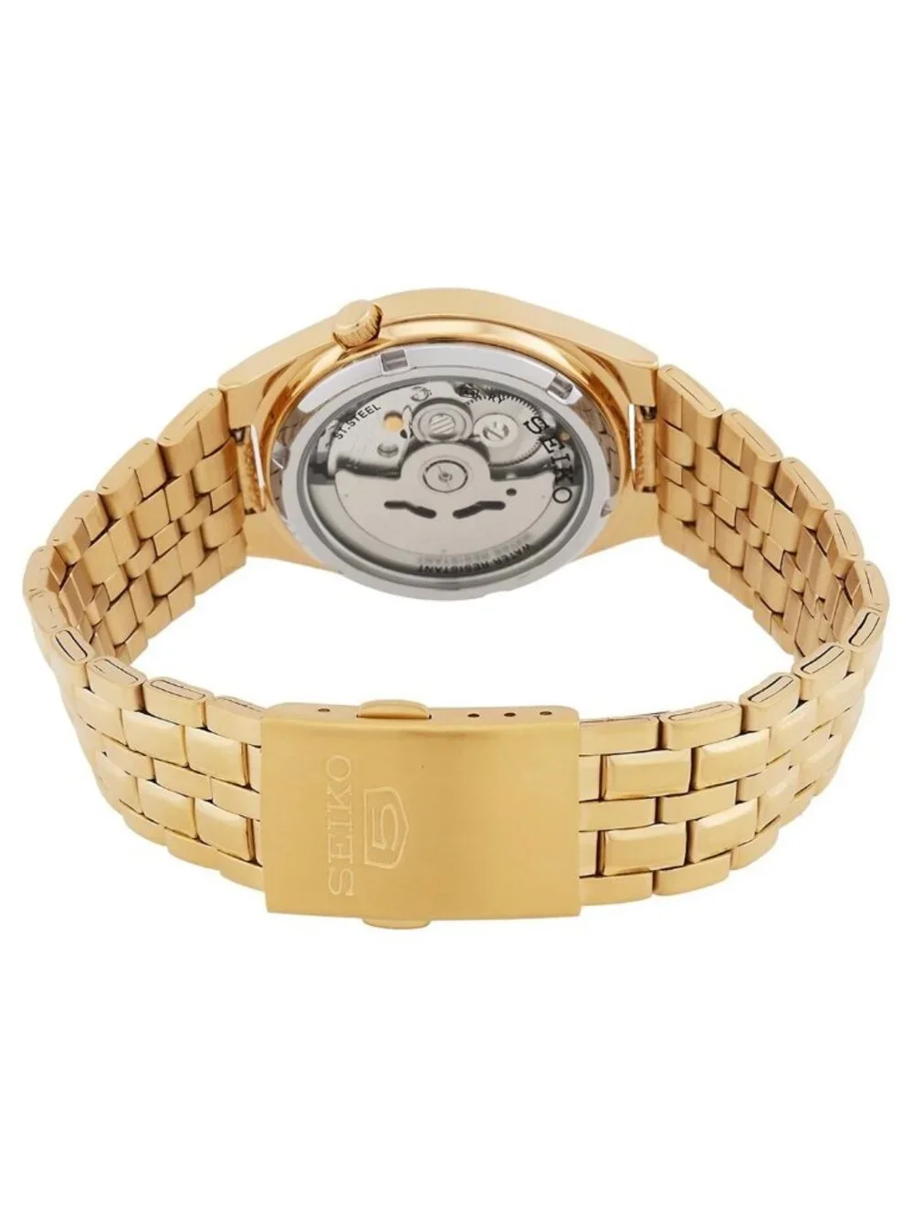 NWT Seiko Series 5 Automatic Gold Dial Men's Watch